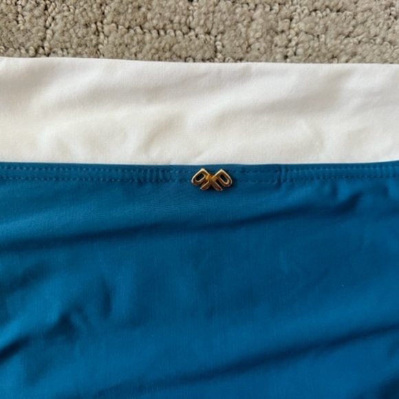 PilyQ High-Waist Bikini Bottom, Size Small, Island Blue - Picture 5 of 6
